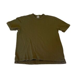 Gap Sweats Crewneck Short Sleeve Sweatshirt Olive Men's Size Medium Preppy